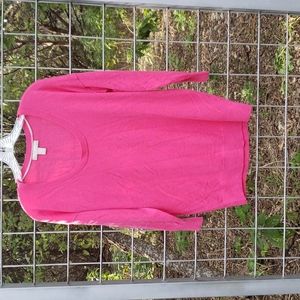 Fuchsia pink fine merino wool banana republic swtr
